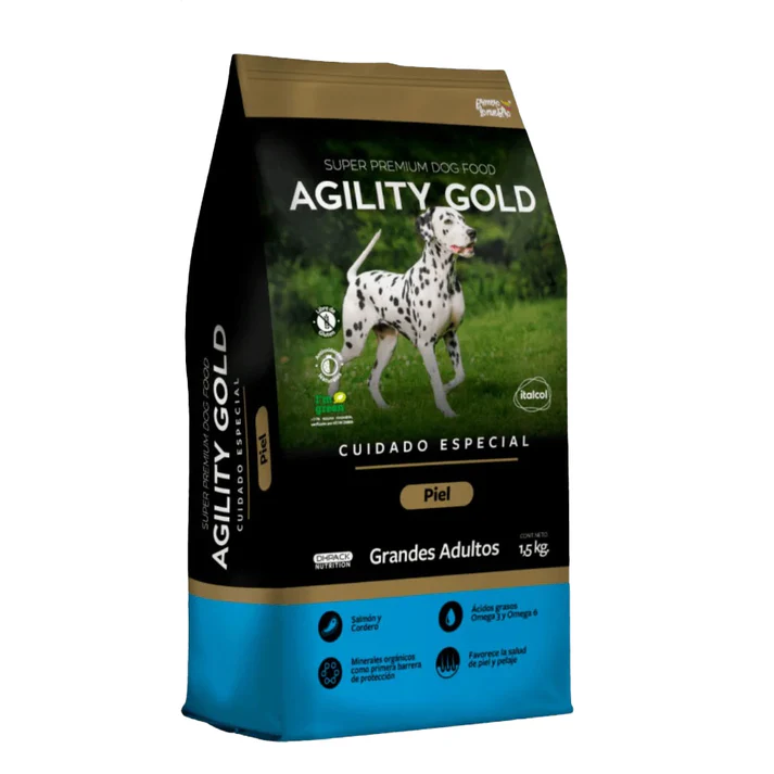 Agility Gold Comida para Perros Piel Sensible Razas Grandes x 8 kg