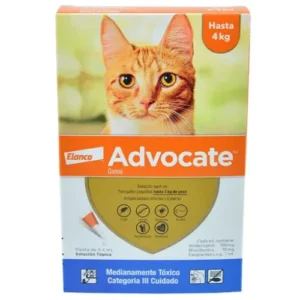 Advocate gatos hasta 4 kilos (3 pipetas)