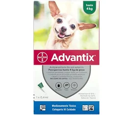 Advantix perros hasta 4 kilos (1 pipeta)