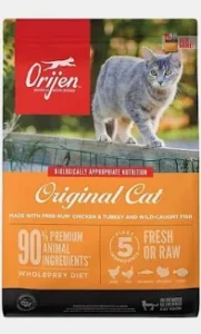 Orijen original cat x 5.4 kilos