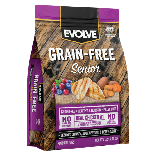 EVOLVE DOG GRAIN FREE SENIOR CHICKEN - POLLO